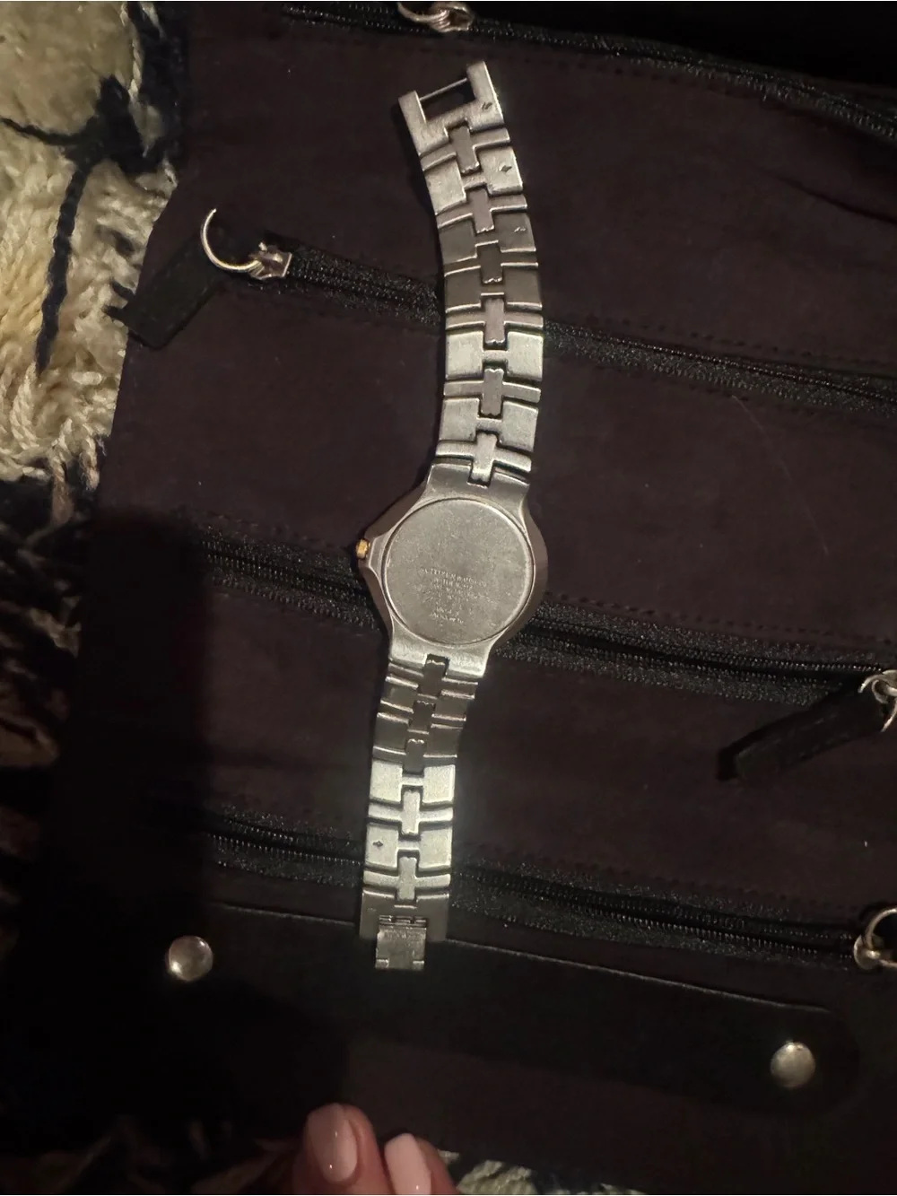Citizen Two-Tone Silver and Gold Bracelet Watch with Dark Dial